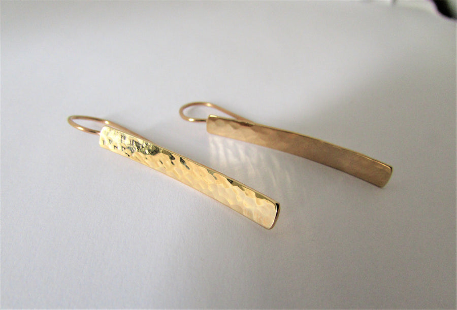 TSj391 - Yellow Gold Custom Earrings