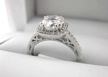 White Gold La Vie Engagement Ring 115071-100