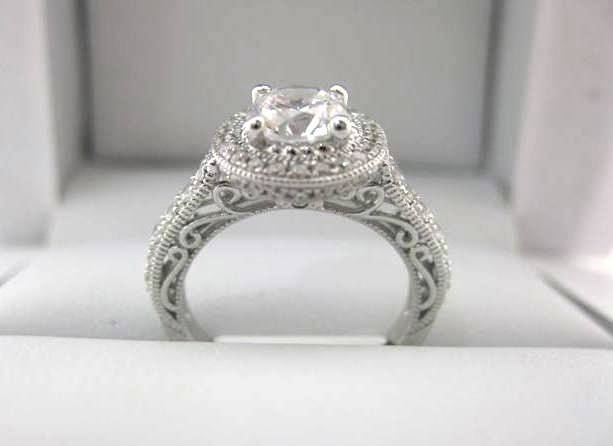White Gold La Vie Engagement Ring 115076-100