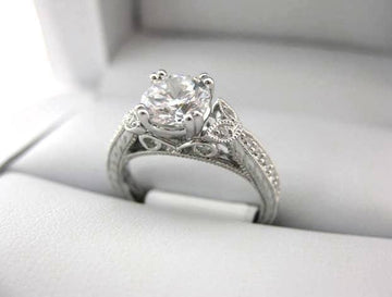 White Gold La Vie Engagement Ring 115084-100