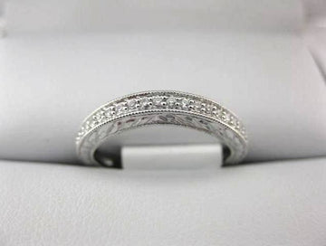 White Gold La Vie Women's Wedding Band 115084-W