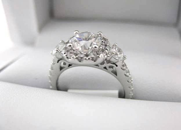 White Gold La Vie Engagement Ring 115097-100