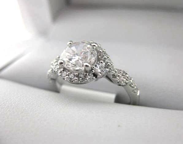 White Gold La Vie Engagement Ring 115142-100