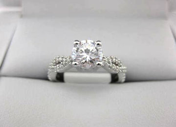 White Gold La Vie Engagement Ring 115167-100