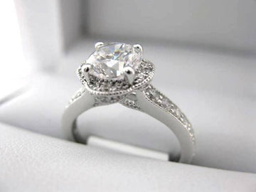 White Gold La Vie Engagement Ring 115190-100