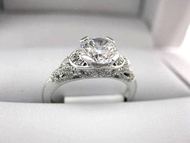 White Gold La Vie Engagement Ring 115220-100
