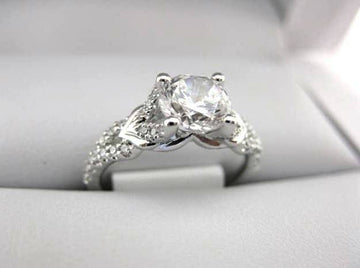 White Gold La Vie Engagement Ring 115252-100