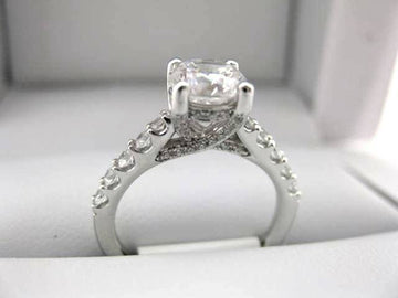White Gold La Vie Engagement Ring 115258-100