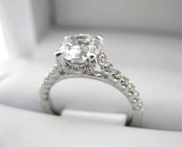 White Gold La Vie Engagement Ring 115261-100