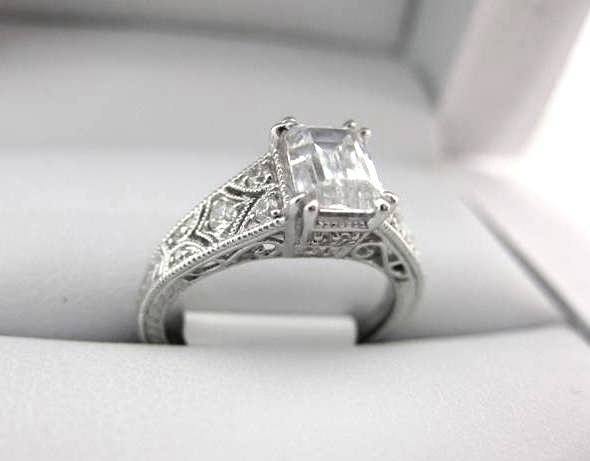 White Gold La Vie Engagement Ring 115263-100