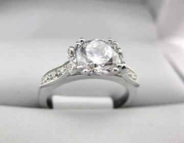 White Gold La Vie Engagement Ring 115282-100
