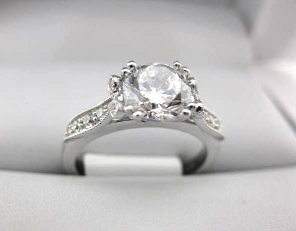 White Gold La Vie Engagement Ring 115282-100